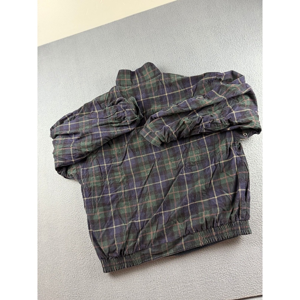 Masters Collection Jacket Men's XL Green Golf Plaid Reversible Hooded‎ Softshell - Picture 7 of 14